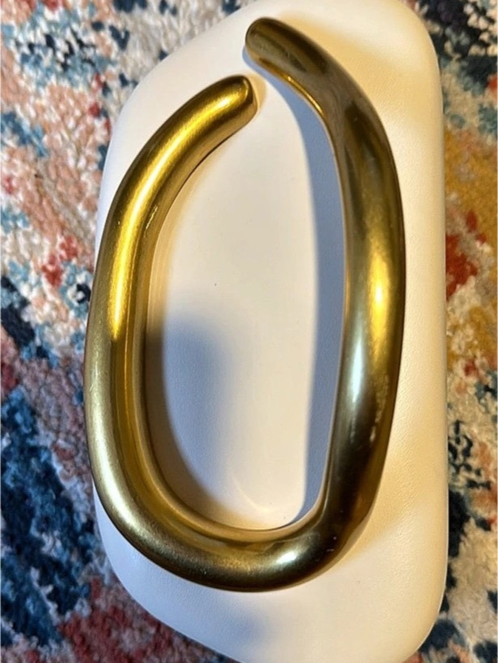 White & Gold Clutch Bag Like New